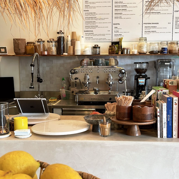 Comptoir café de NUDE coffee shop à Paris 17